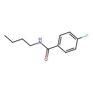 N-butyl-4-fluorobenzamide structure