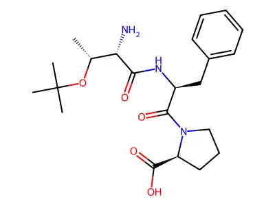 Threonyl-(O-tert-butyl)-phenylalanyl-proline structure