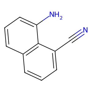 1-Amino-8-cyanonaphthalene structure