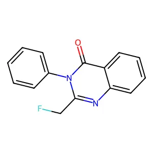 4(3H)-Quinazolinone, 2-(fluoromethyl)-3-phenyl- structure