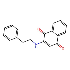2-[(2-Phenylethyl)amino]naphthoquinone structure