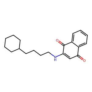 2-(4-Cyclohexylbutylamino)naphthalene-1,4-dione structure
