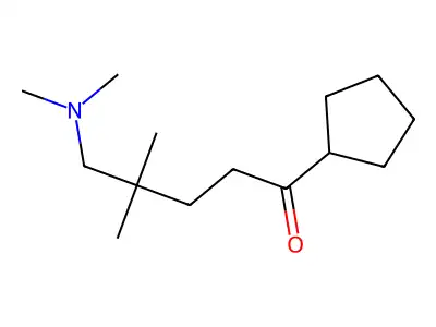 1-Pentanone, 1-cyclopentyl-4,4-dimethyl-5-(dimethylamino)- structure