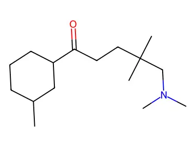 5-(Dimethylamino)-4,4-dimethyl-1-(3-methylcyclohexyl)pentan-1-one structure