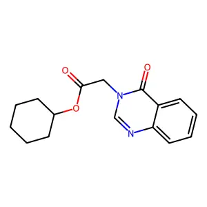 Cyclohexyl 2-(4-oxoquinazolin-3-yl)acetate structure
