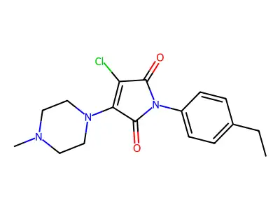 3-Chloro-1-(4-ethylphenyl)-4-(4-methylpiperazin-1-yl)pyrrole-2,5-dione structure
