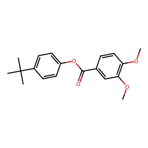 4-Tert-butylphenyl 3,4-dimethoxybenzoate structure