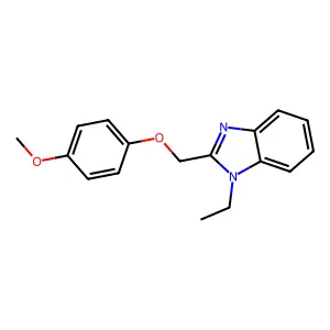 1-Ethyl-2-(4-methoxy-phenoxymethyl)-1H-benzoimidazole structure
