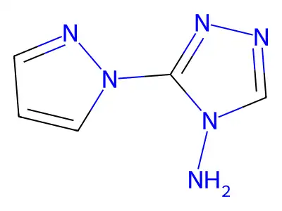 3-(1H-pyrazol-1-yl)-4H-1,2,4-triazol-4-amine structure