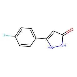 3-(4-fluorophenyl)-1H-pyrazol-5-ol structure