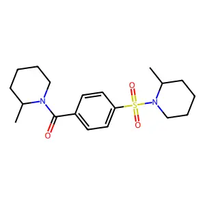 [4-(2-Methyl-piperidine-1-sulfonyl)-phenyl]-(2-methyl-piperidin-1-yl)-methanone structure