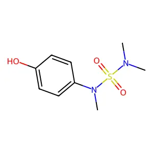 N-(4-hydroxyphenyl)-N,N',N'-trimethylsulfamide structure