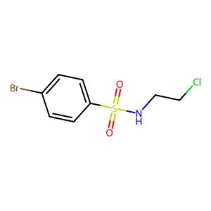 4-溴-N-(2-氯乙基)苯磺酰胺 structure