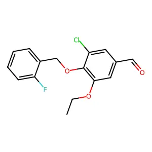 3-Chloro-5-ethoxy-4-[(2-fluorobenzyl)oxy]benzaldehyde structure