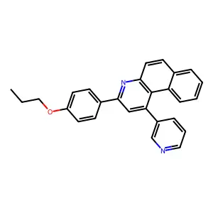 3-(4-Propoxyphenyl)-1-pyridin-3-ylbenzo[f]quinoline structure