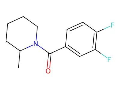 (3,4-Difluorophenyl)(2-methyl-1-piperidinyl)methanone structure