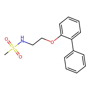 N-[2-(2-phenylphenoxy)ethyl]methanesulfonamide structure