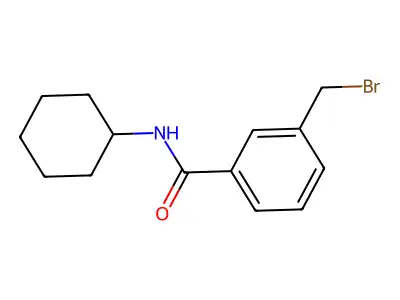 3-(bromomethyl)-N-cyclohexylbenzamide structure