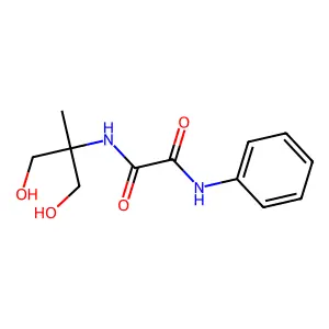 N-[2-hydroxy-1-(hydroxymethyl)-1-methylethyl]-N'-phenylethanediamide structure