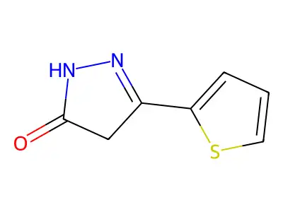 3-(Thiophen-2-yl)-1H-pyrazol-5(4H)-one structure