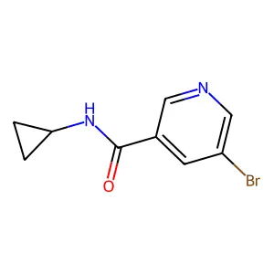 5-bromo-N-cyclopropylnicotinamide structure