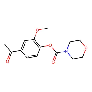 4-Acetyl-2-methoxyphenyl morpholine-4-carboxylate structure