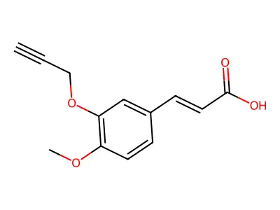 3-[4-Methoxy-3-(prop-2-yn-1-yloxy)phenyl]prop-2-enoic acid structure