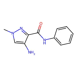 4-Amino-1-methyl-N-phenyl-1H-pyrazole-3-carboxamide structure