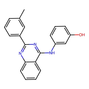 3-{[2-(3-Methylphenyl)quinazolin-4-yl]amino}phenol structure