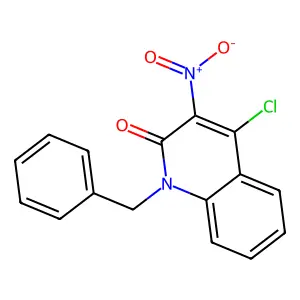 4-Chloro-3-nitro-1-(phenylmethyl)-2-quinolinone structure