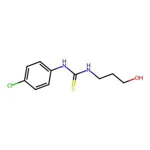 1-(4-Chlorophenyl)-3-(3-hydroxypropyl)thiourea structure