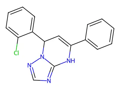 7-(2-Chlorophenyl)-5-phenyl-4,7-dihydro[1,2,4]triazolo[1,5-a]pyrimidine structure