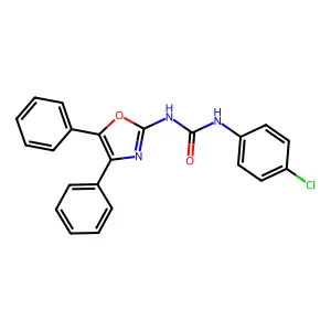 1-(4-Chlorophenyl)-3-(4,5-diphenyl-1,3-oxazol-2-yl)urea structure