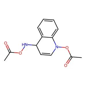 O,O-diacetyl-4-hydroxyaminoquinoline 1-oxide structure