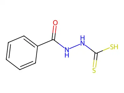 Benzamidocarbamodithioic acid structure