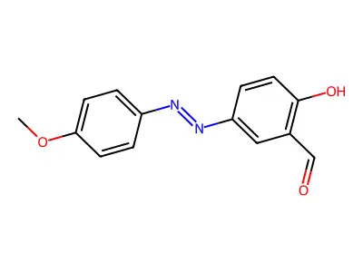 Benzaldehyde, 2-hydroxy-5-[(4-methoxyphenyl)azo]- structure