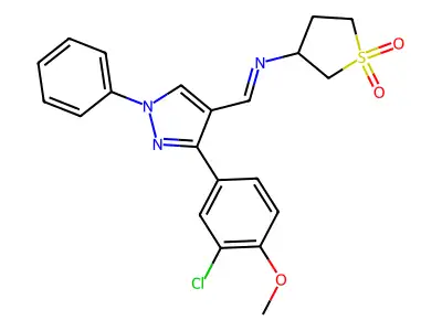 C21H20ClN3O3S structure