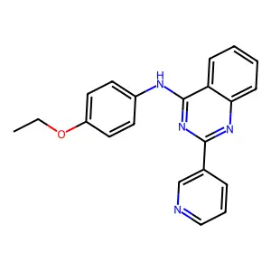 N-(4-ethoxyphenyl)-2-pyridin-3-ylquinazolin-4-amine structure