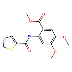 Methyl 4,5-dimethoxy-2-(thiophene-2-carbonylamino)benzoate structure
