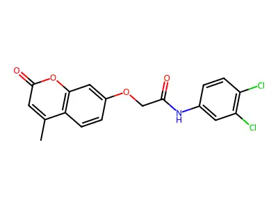 N-(3,4-dichlorophenyl)-2-[(4-methyl-2-oxo-2H-chromen-7-yl)oxy]acetamide structure