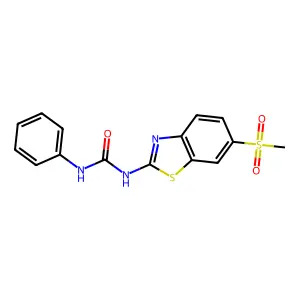 1-[6-(Methylsulfonyl)-1,3-benzothiazol-2-yl]-3-phenylurea structure