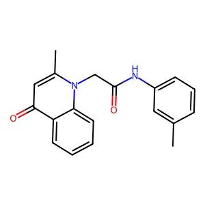 2-(2-methyl-4-oxoquinolin-1(4H)-yl)-N-(m-tolyl)acetamide structure