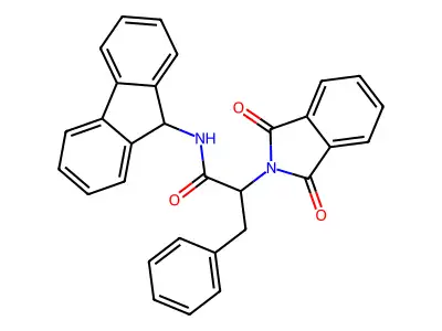 2-(1,3-dioxoisoindol-2-yl)-N-(9H-fluoren-9-yl)-3-phenylpropanamide structure