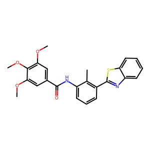 N-[3-(1,3-benzothiazol-2-yl)-2-methylphenyl]-3,4,5-trimethoxybenzamide structure