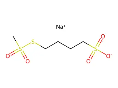 Sodium (4-Sulfonatobutyl)methanethiosulfonate structure