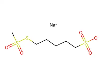 Sodium (5-Sulfonatopentyl)methanethiosulfonate structure