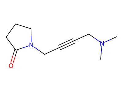 2-Pyrrolidinone, 1-(4-(dimethylamino)-2-butynyl)- structure