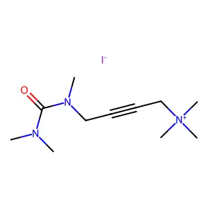 Ammonium, trimethyl(4-(trimethylureido)-2-butynyl)-, iodide structure