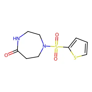 1-(Thiophen-2-ylsulfonyl)-1,4-diazepan-5-one structure