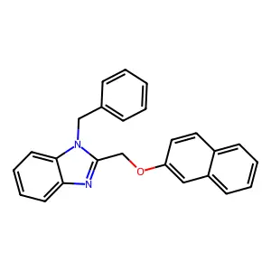 1-Benzyl-2-(naphthalen-2-yloxymethyl)benzimidazole structure